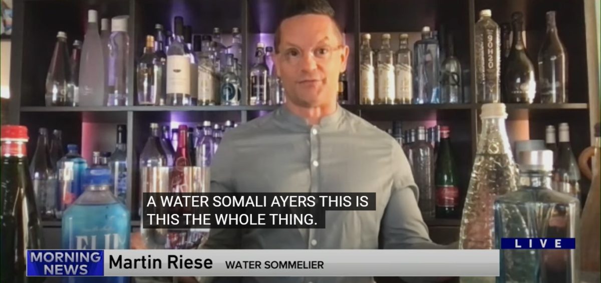 The World’s Most Famous Water Sommelier Three Bays